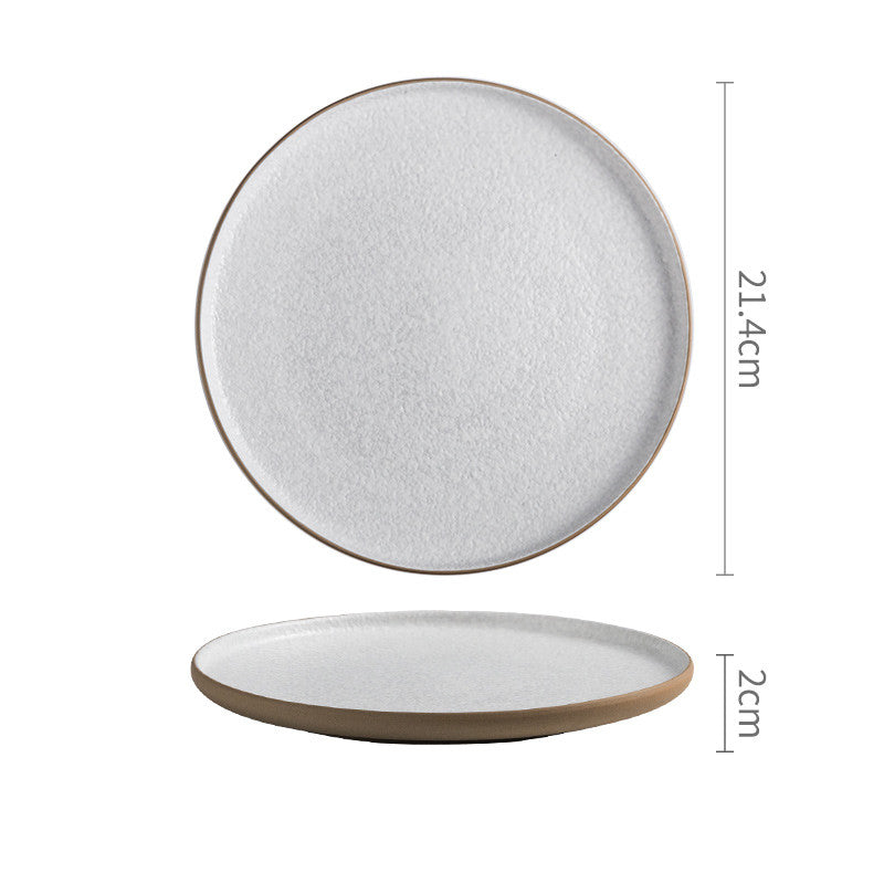 Nordic White Steak Western Ceramic Tableware Plate - Mubimart -  