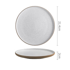 Nordic White Steak Western Ceramic Tableware Plate - Mubimart -  