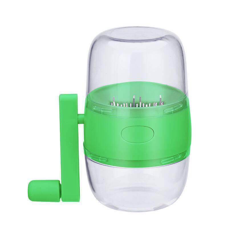 Nut Grinder Peanut Crusher Garlic Press Multifunctional Hand Shake Dry Fruits Gadget Manual Food Processor Kitchen Accessories - Mubimart