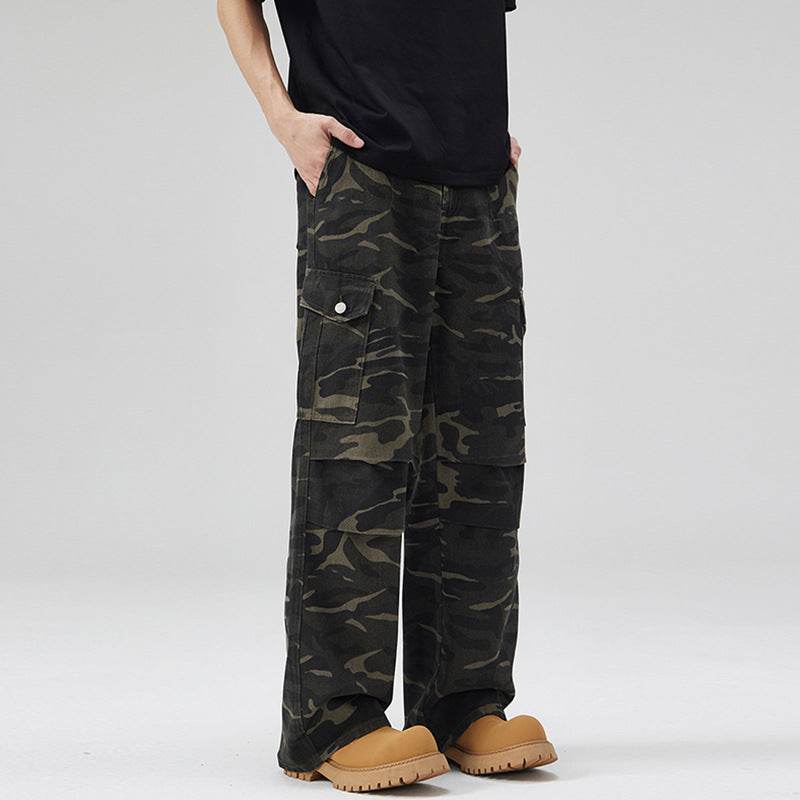 Paratrooper Camouflage Cargo Pants Men And Women Multi-pocket - Mubimart