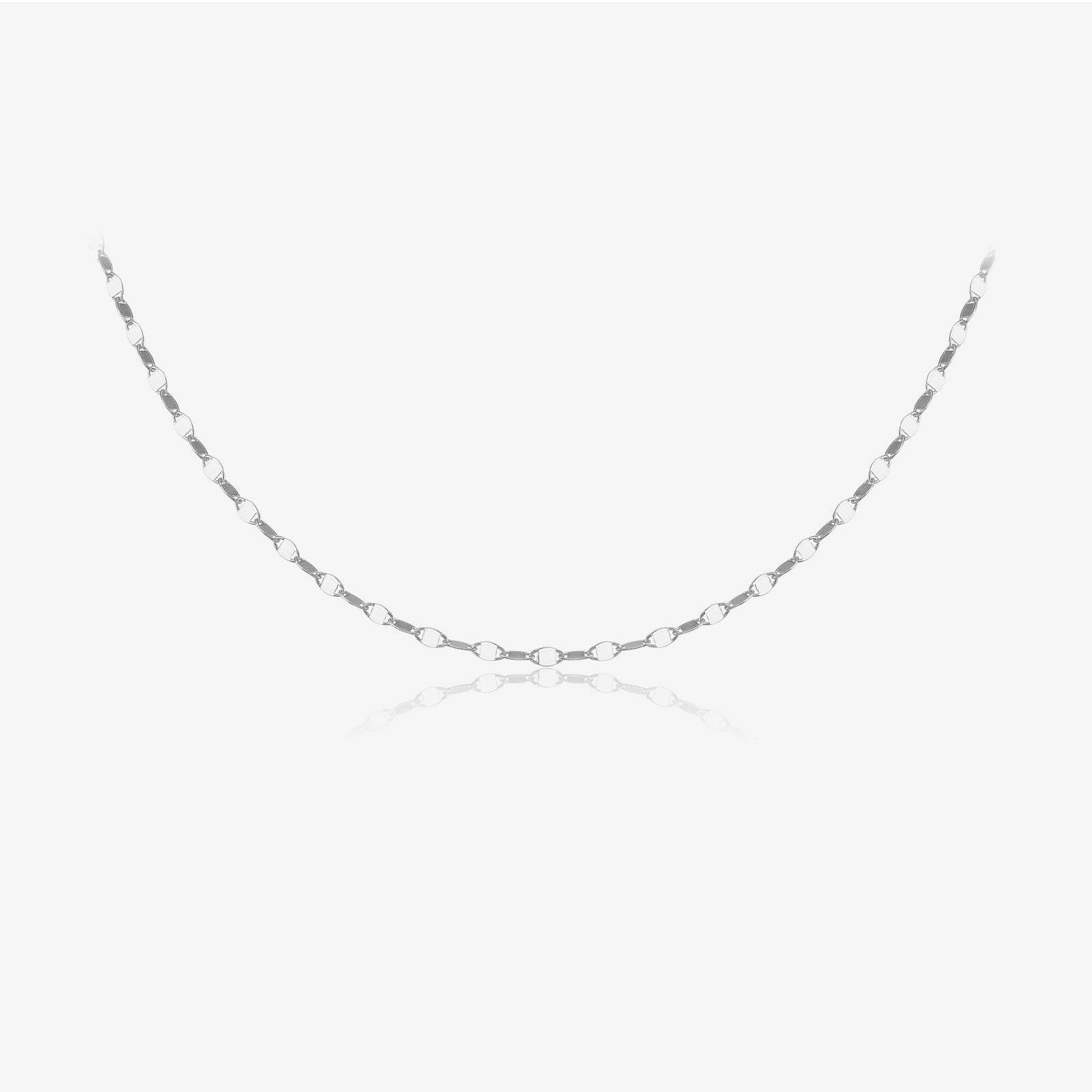S925 Sterling Silver Necklace For Women Without Pendants Choker Single Chain Box Chain - Mubimart