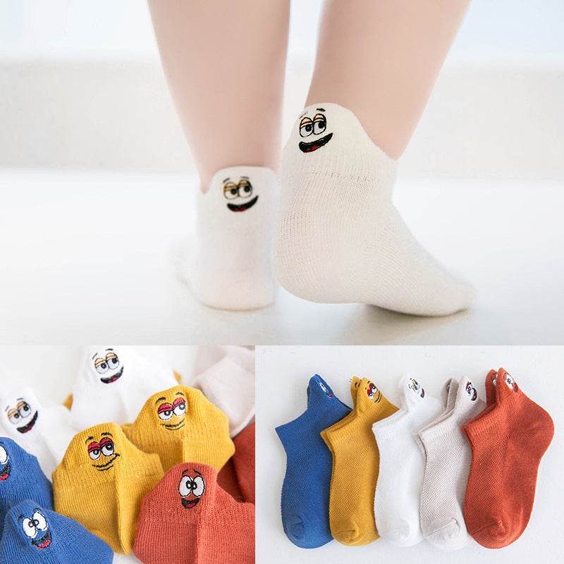 Children's Low-cut Socks Summer Thin Cartoon - Mubimart