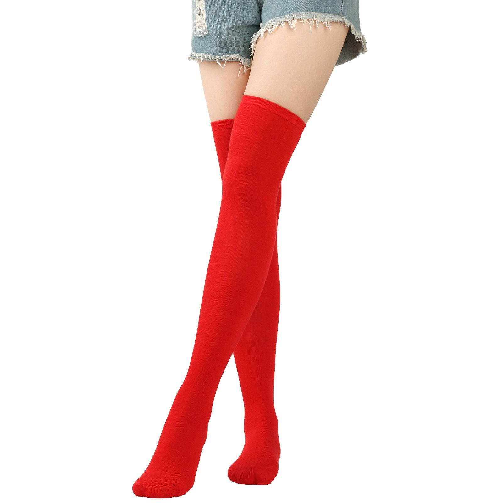 Halloween Knee Socks Purple Socks Diagonal Stripes - Mubimart