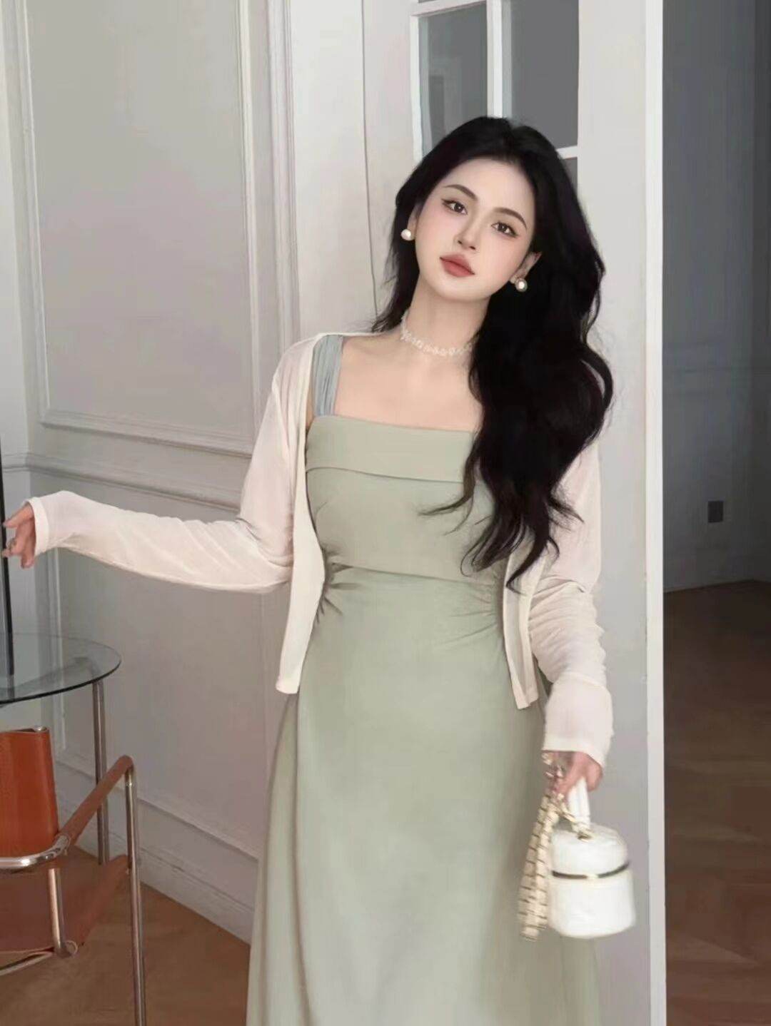 Plus Size High-grade French Strap Dress Women - Mubimart