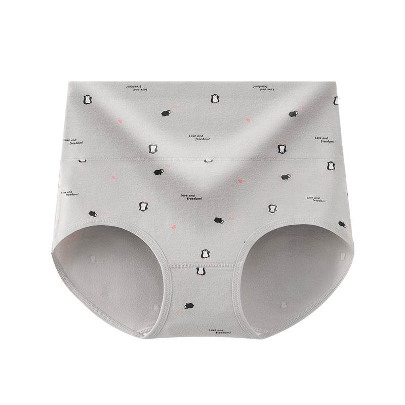 7A Antibacterial High Waist Belly Shaping Panties Cotton Hip Lifting - Mubimart