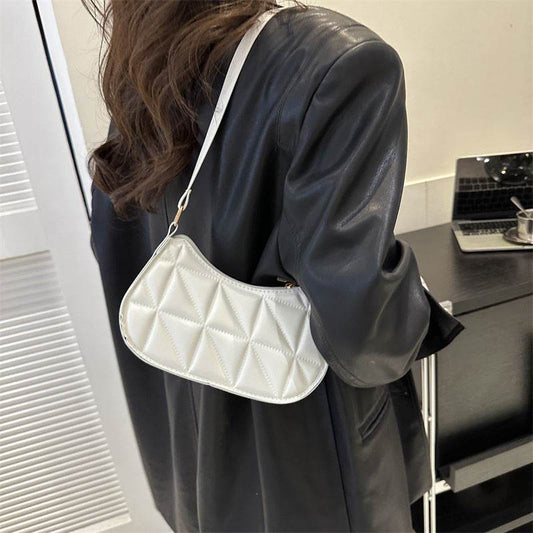 Retro Casual Portable Shoulder Bag Fashion Underarm Bag Women - Mubimart
