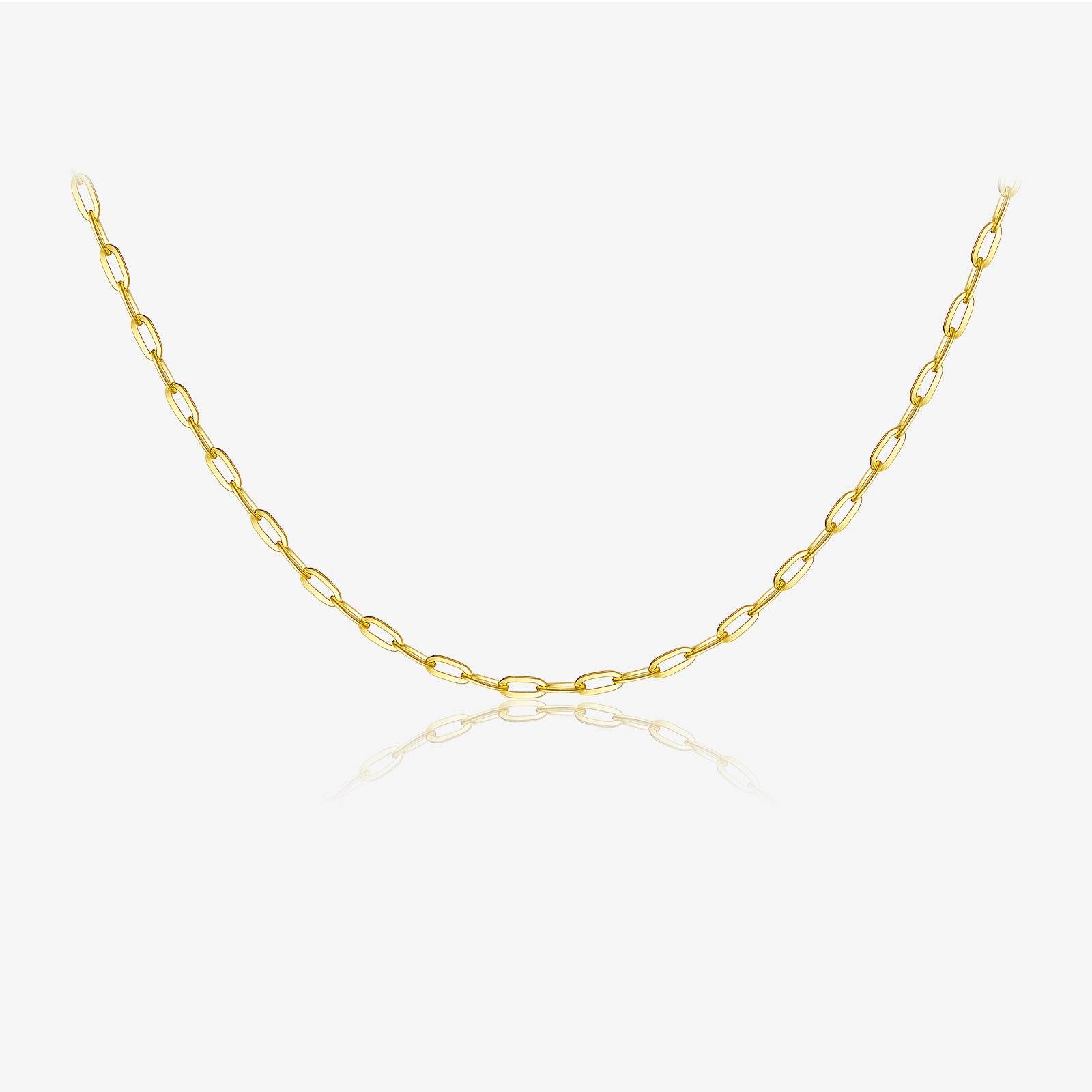 S925 Sterling Silver Necklace For Women Without Pendants Choker Single Chain Box Chain - Mubimart