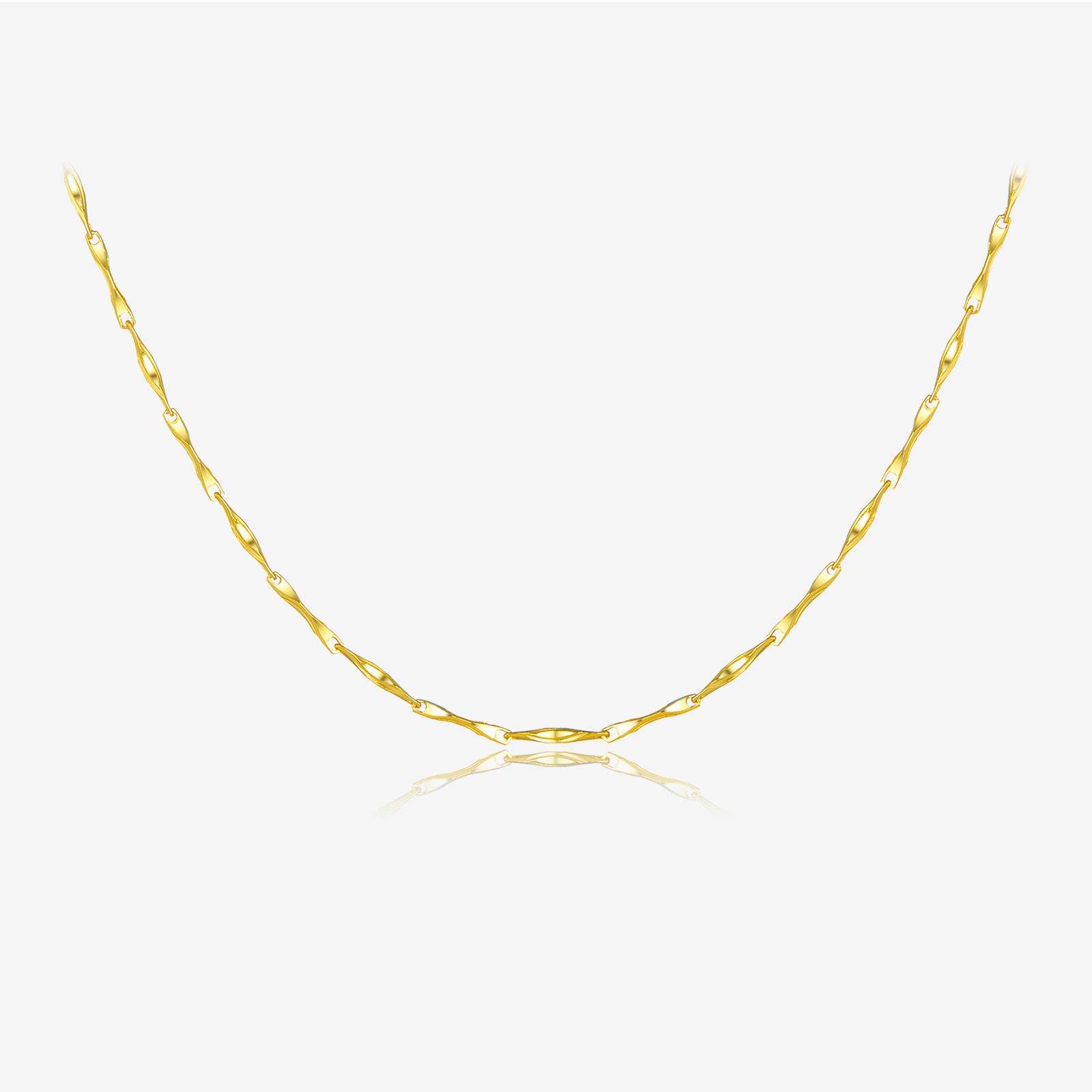 S925 Sterling Silver Necklace For Women Without Pendants Choker Single Chain Box Chain - Mubimart