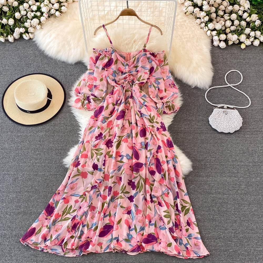 Gentle Wind Strapless Slip Dress - Mubimart
