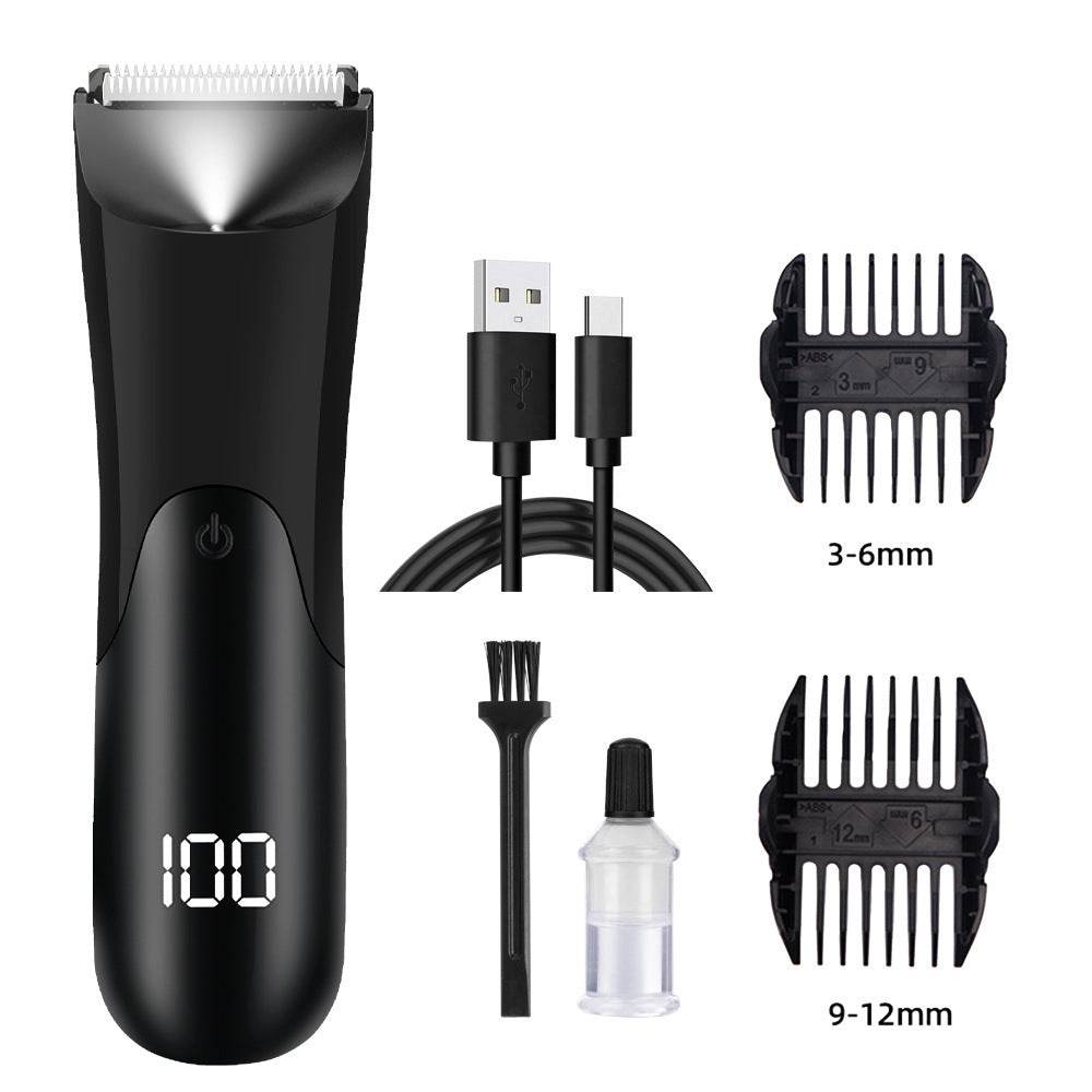 Digital Display Electric Private Scissors Rechargeable Lady Shaver - Mubimart