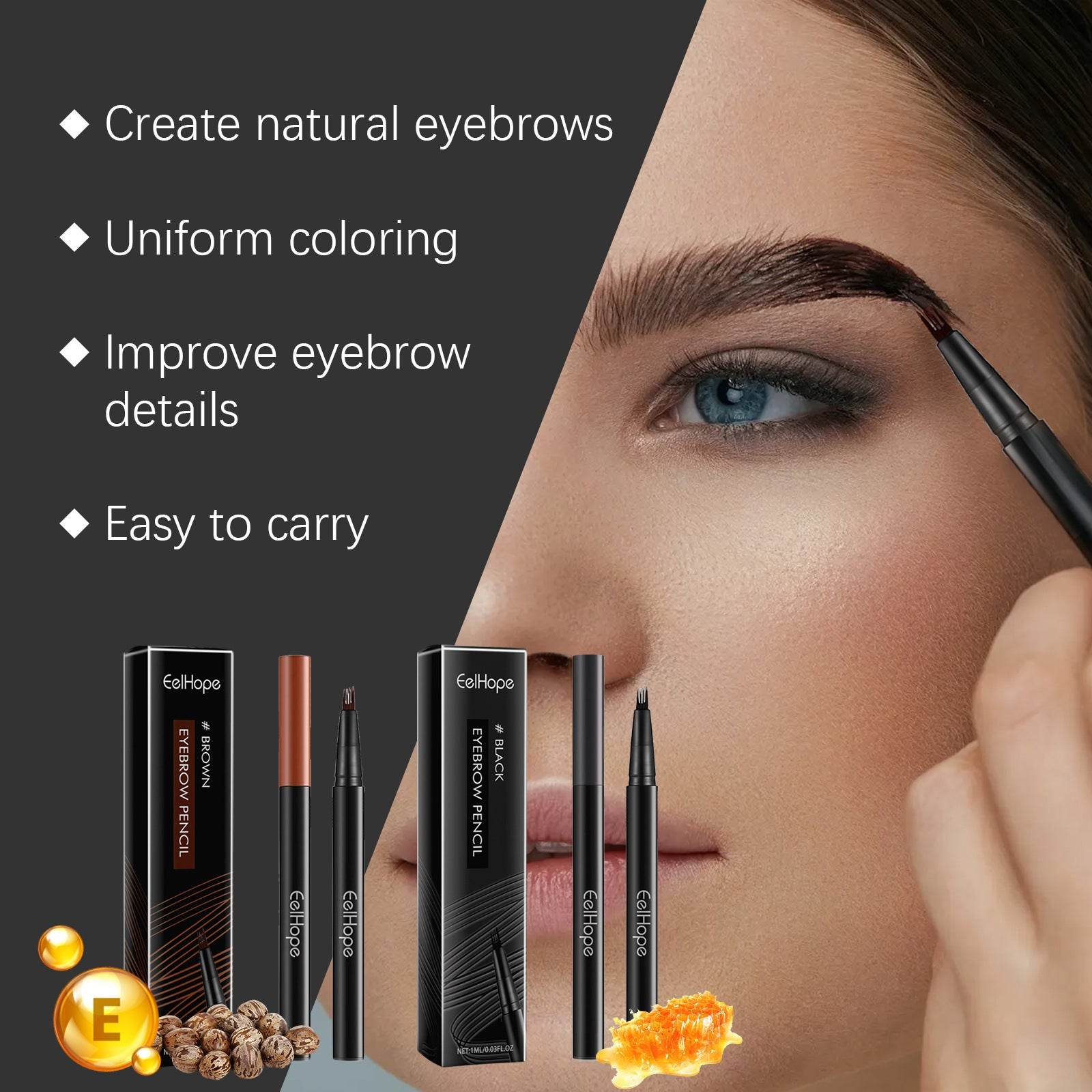 Wild Decoration Exquisite Easy To Use Not Smudge Shaping Eyebrow Pencil - Mubimart