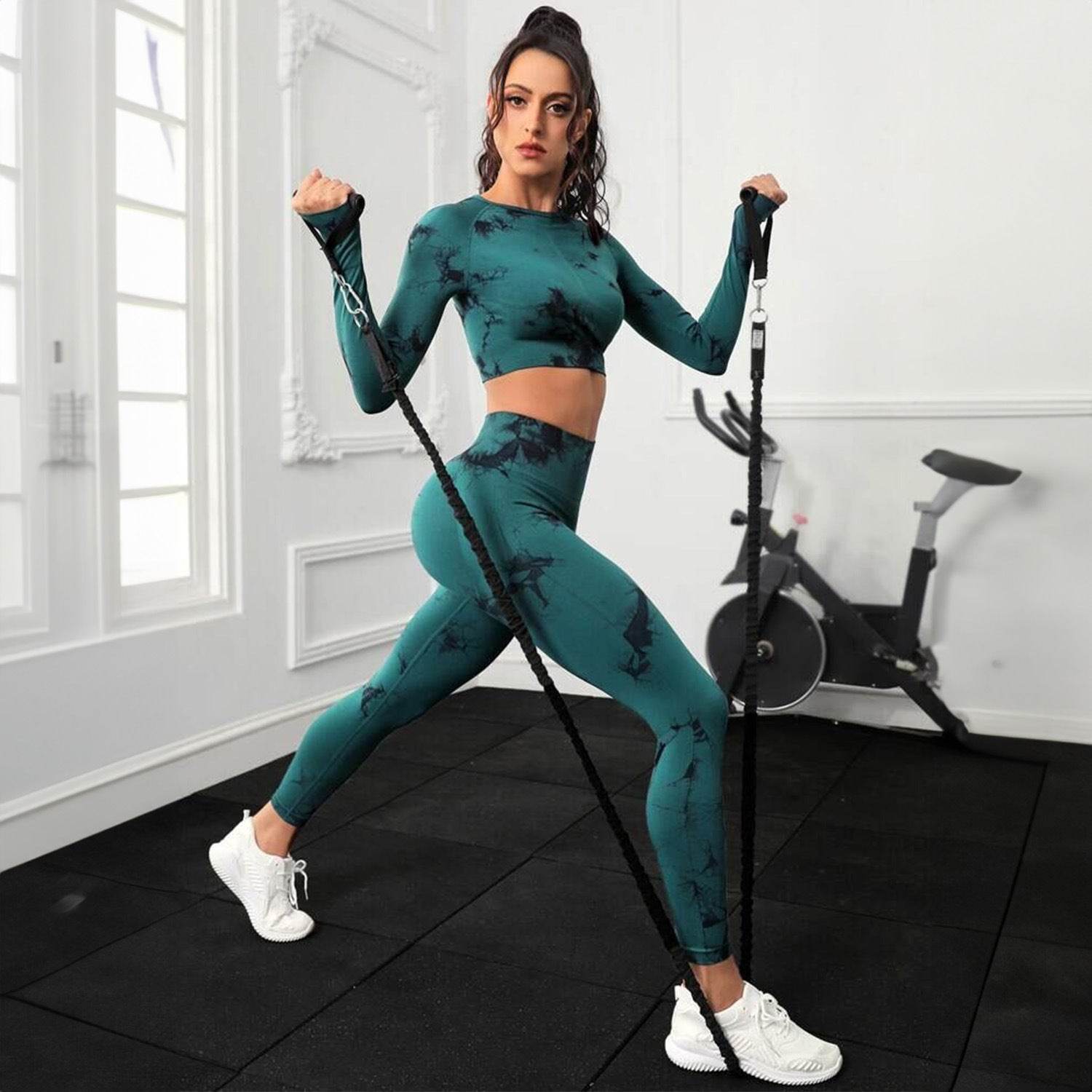 Fashion Personalized Fitness Sportswear Suit Women - Mubimart