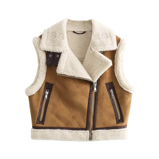 Casual Slim-fit Crop-top Vest For Women - Mubimart