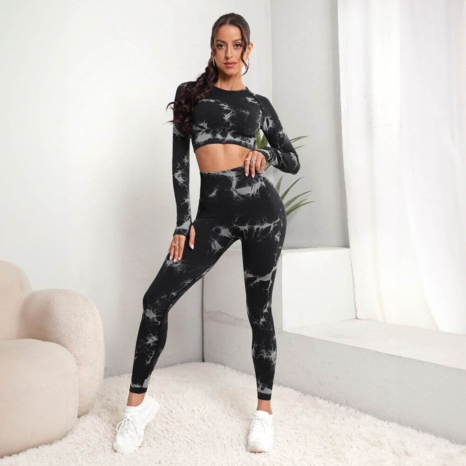 Fashion Personalized Fitness Sportswear Suit Women - Mubimart