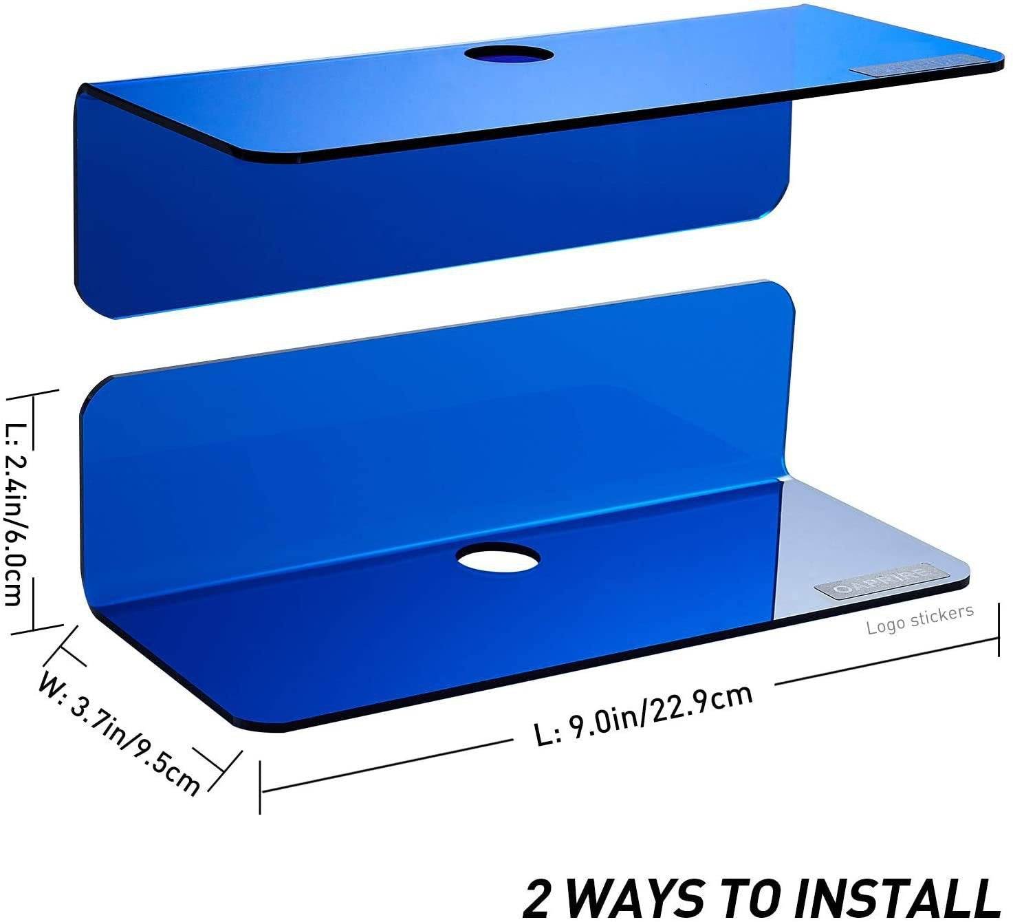 Color Floating Shelf Wall-mounted Rack Punch-free Wall Mounted Storage Rack - Mubimart
