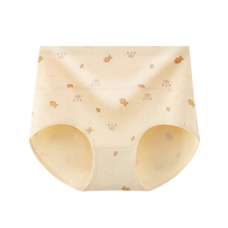 7A Antibacterial High Waist Belly Shaping Panties Cotton Hip Lifting - Mubimart