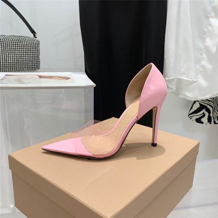 Pointed Peep Toe Sexy Fashion Stiletto Heel High Heels - Mubimart