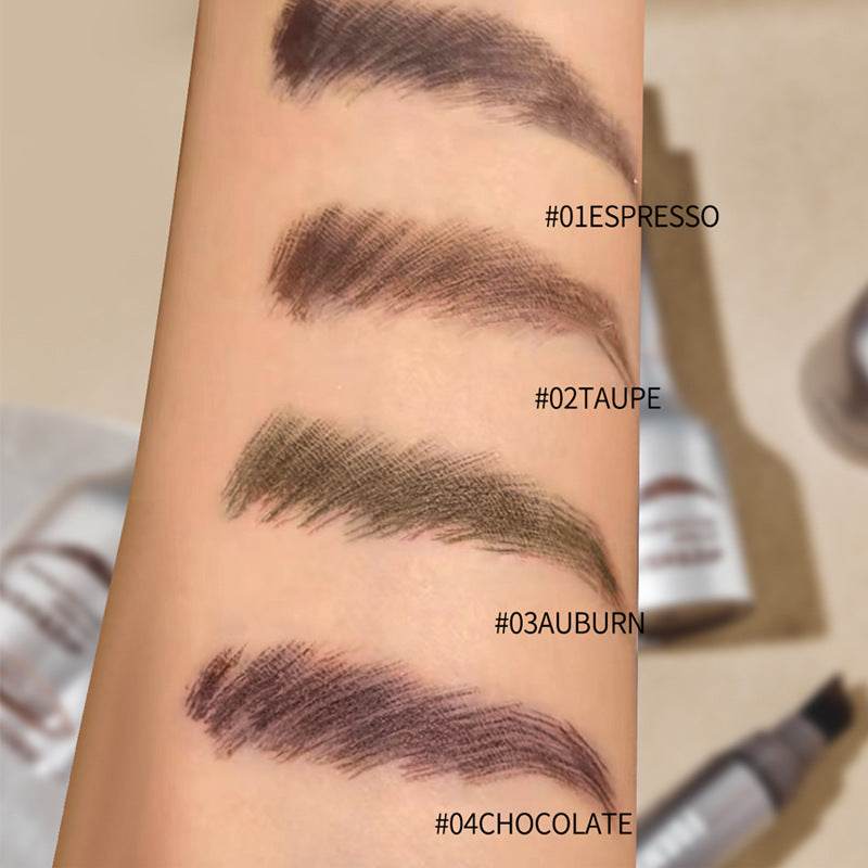 Wild Eyebrow Three-dimensional Large Eyebrow Brush Pressing Head Eyebrow Cream - Mubimart