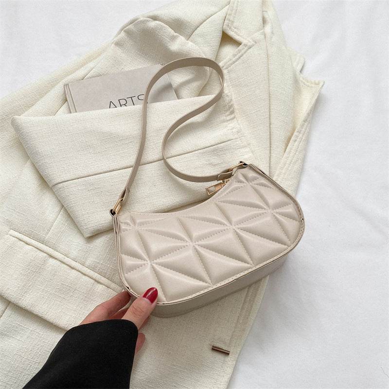 Retro Casual Portable Shoulder Bag Fashion Underarm Bag Women - Mubimart