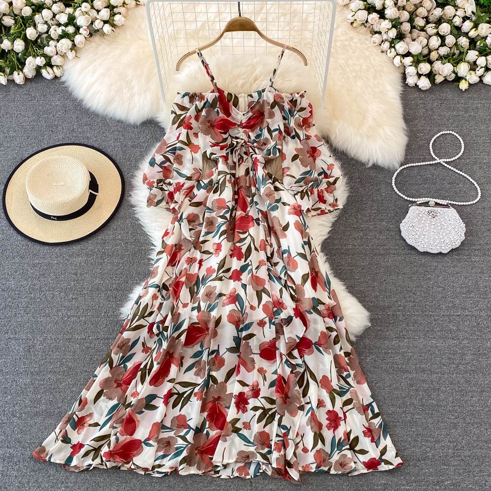 Gentle Wind Strapless Slip Dress - Mubimart