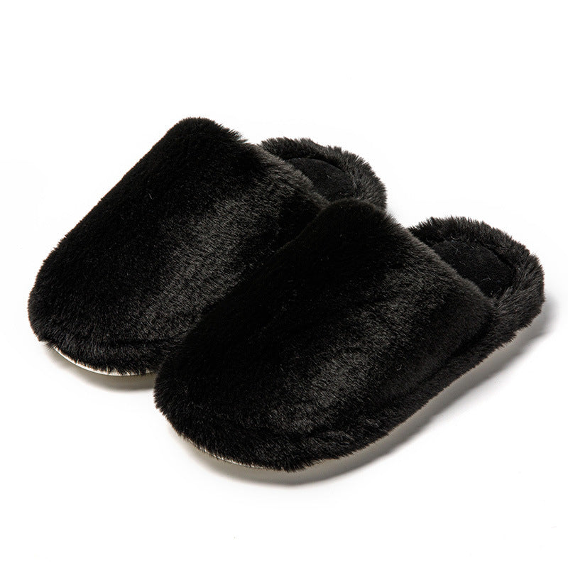 Baotou Cotton Slippers Home Plush Women - Mubimart -  