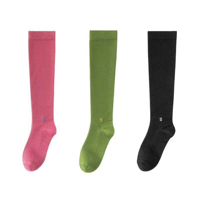 Compression Stockings Exercise Compression Calf Fitness Long Tube Yoga Socks - Mubimart