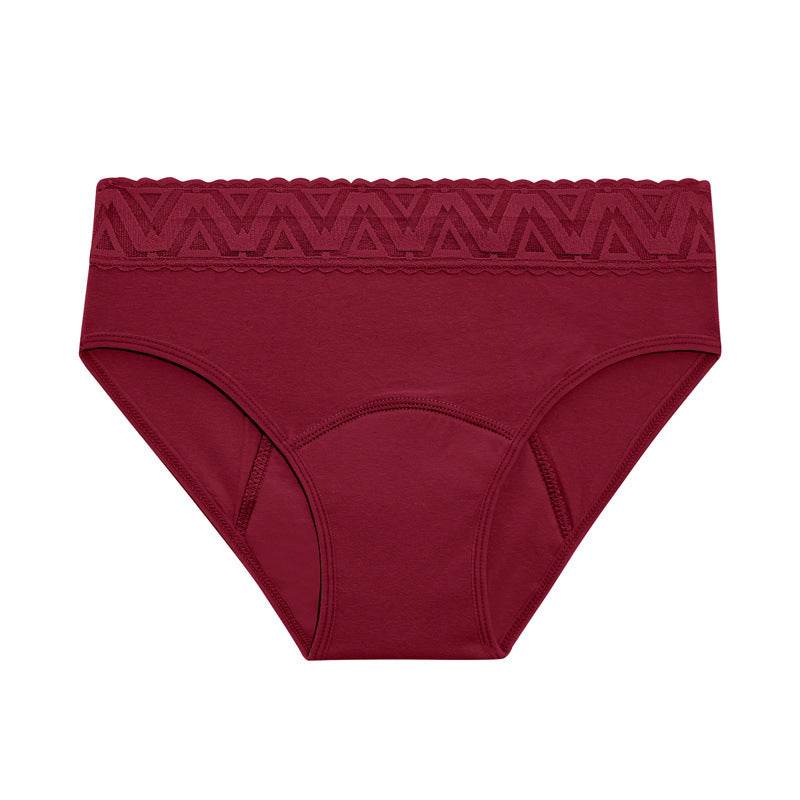 High Waist Cotton High Elastic Women's Briefs Leak-proof Menstrual Period Panties - Mubimart