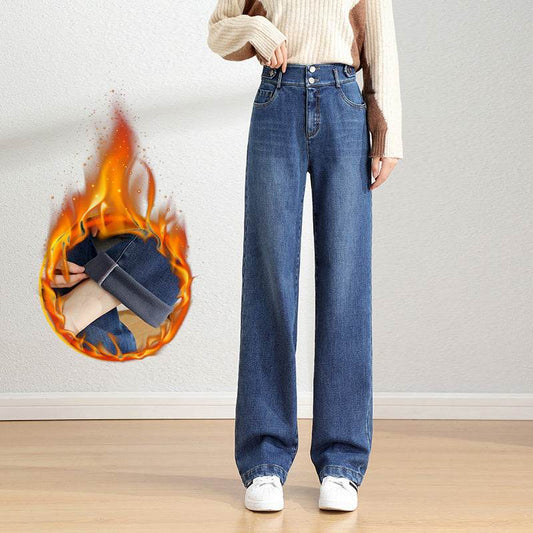 Straight Jeans Stretch Slimming Women - Mubimart