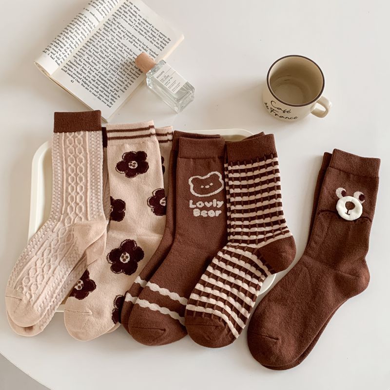 Soft, Delicate And Warm Mid-calf Length And Knee High Socks - Mubimart - Knee high socks 