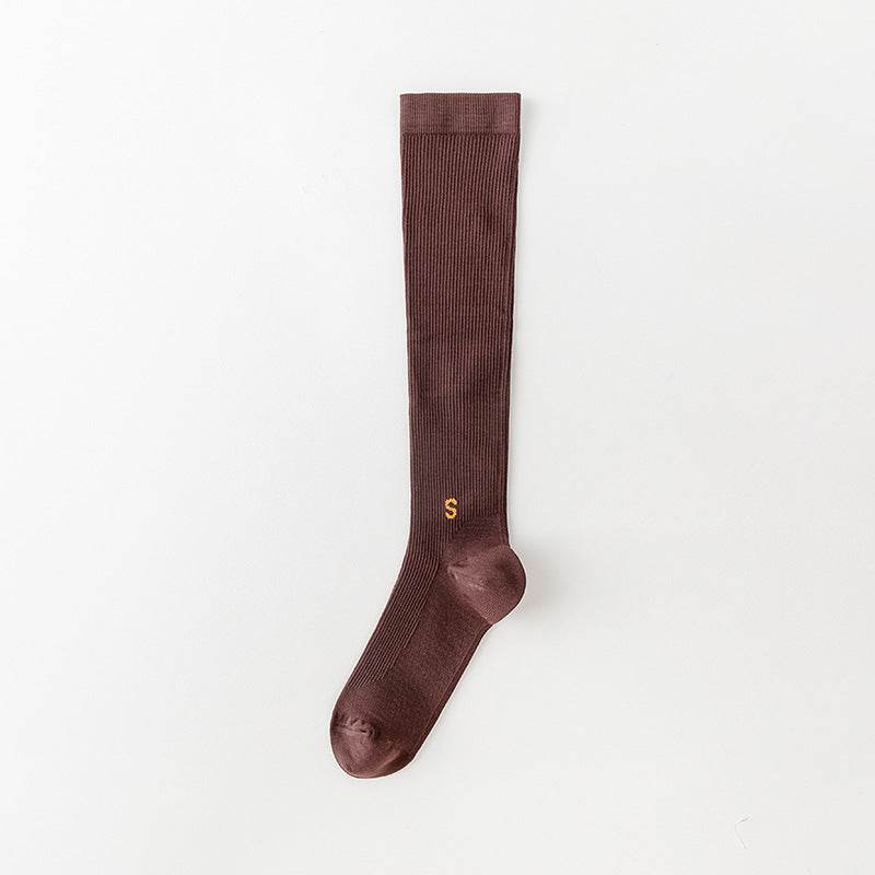 Compression Stockings Exercise Compression Calf Fitness Long Tube Yoga Socks - Mubimart