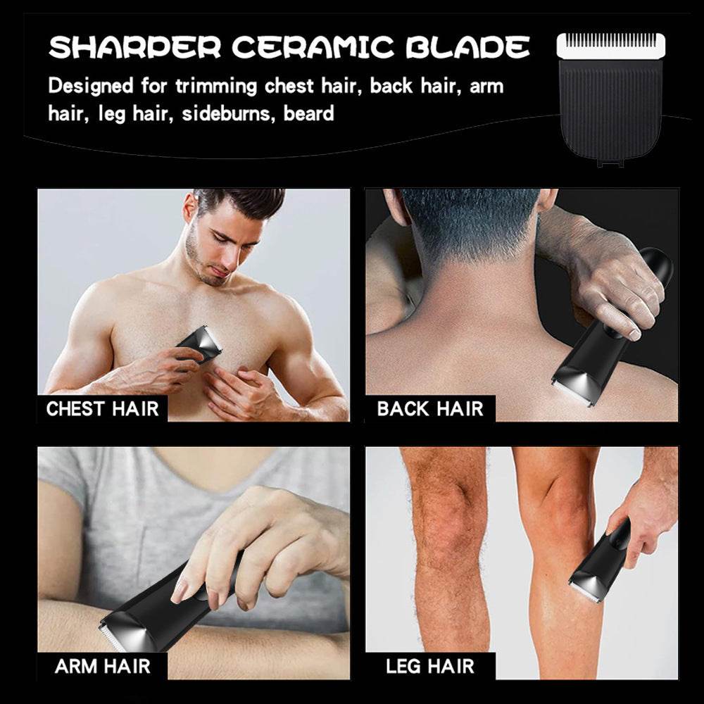 Digital Display Electric Private Scissors Rechargeable Lady Shaver - Mubimart