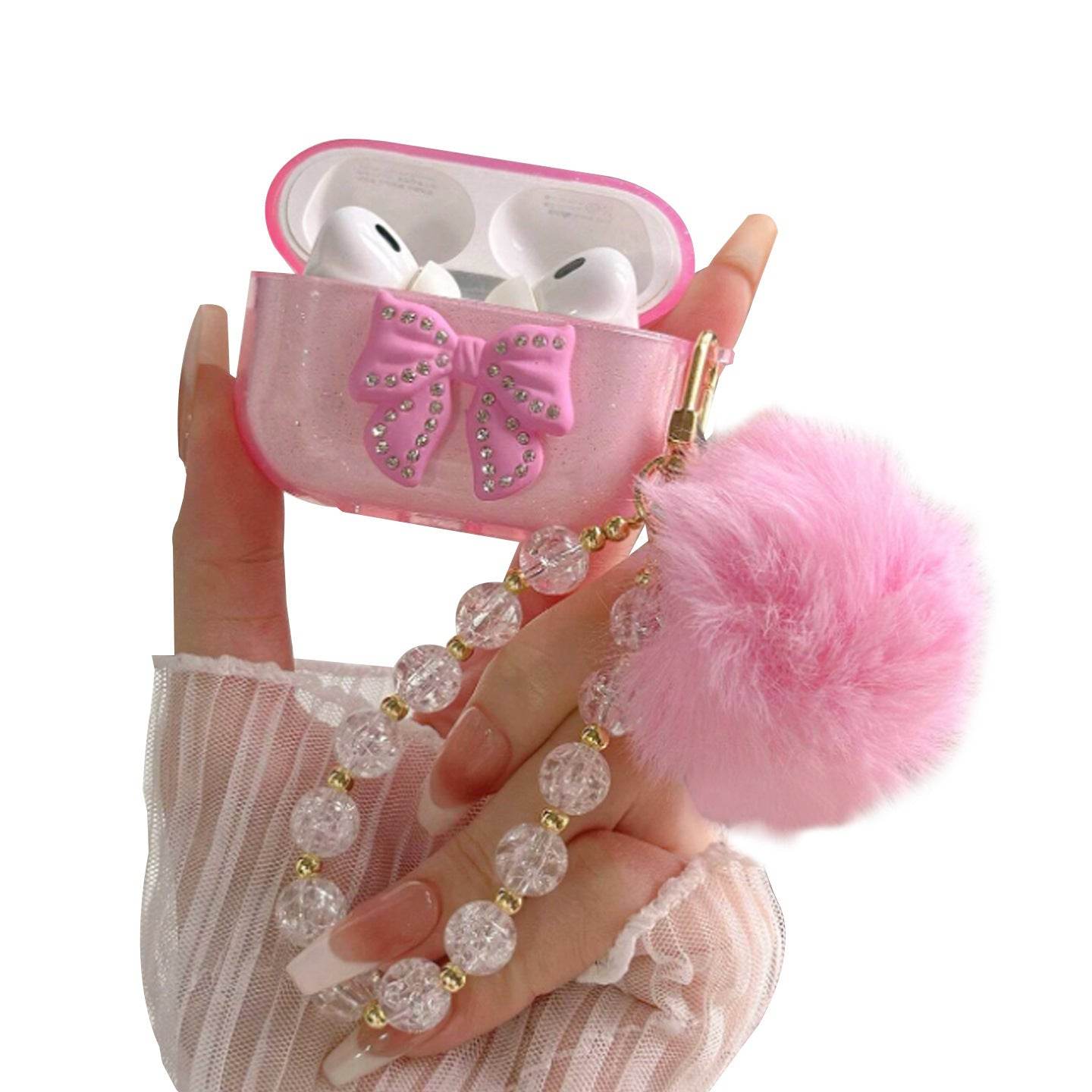 Diamond Bow For AirPods 23 Generation Bluetooth Headset - Mubimart