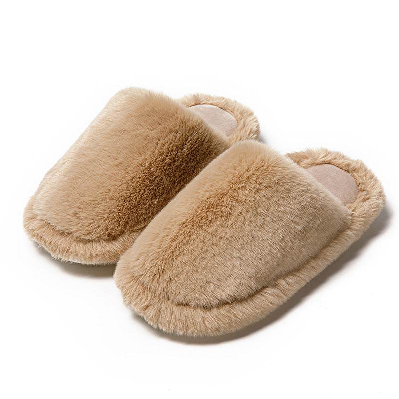 Baotou Cotton Slippers Home Plush Women - Mubimart