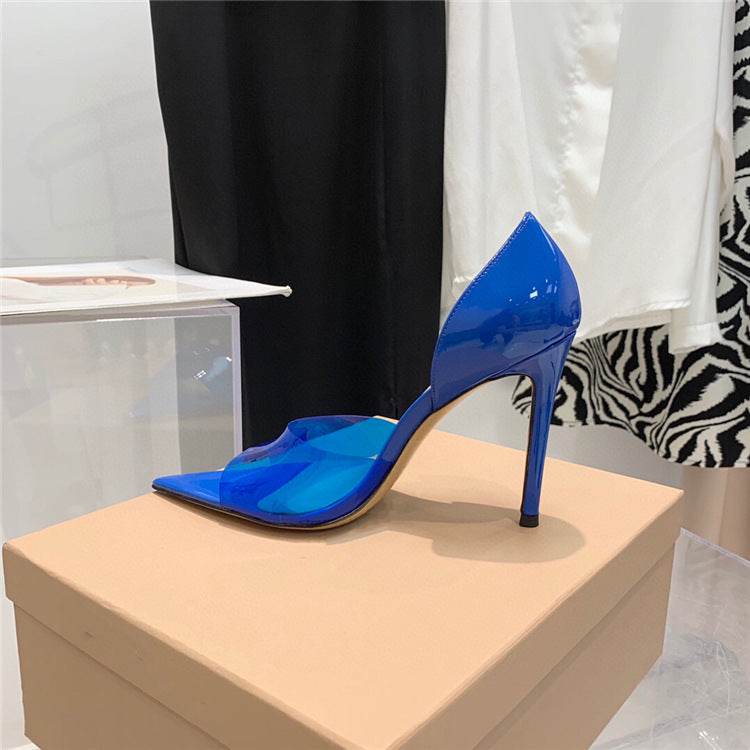 Pointed Peep Toe Sexy Fashion Stiletto Heel High Heels - Mubimart