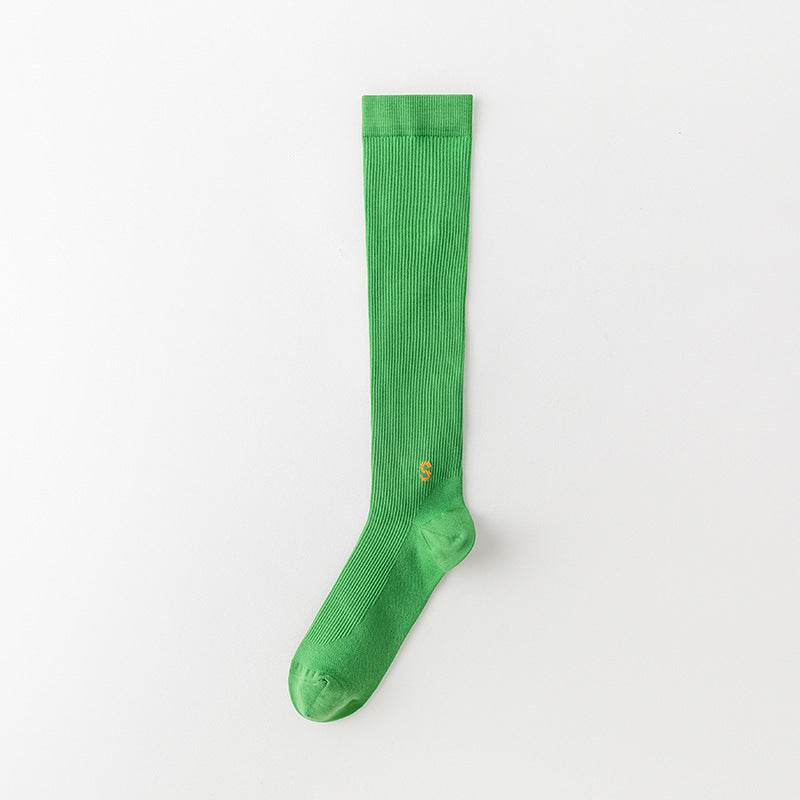 Compression Stockings Exercise Compression Calf Fitness Long Tube Yoga Socks - Mubimart