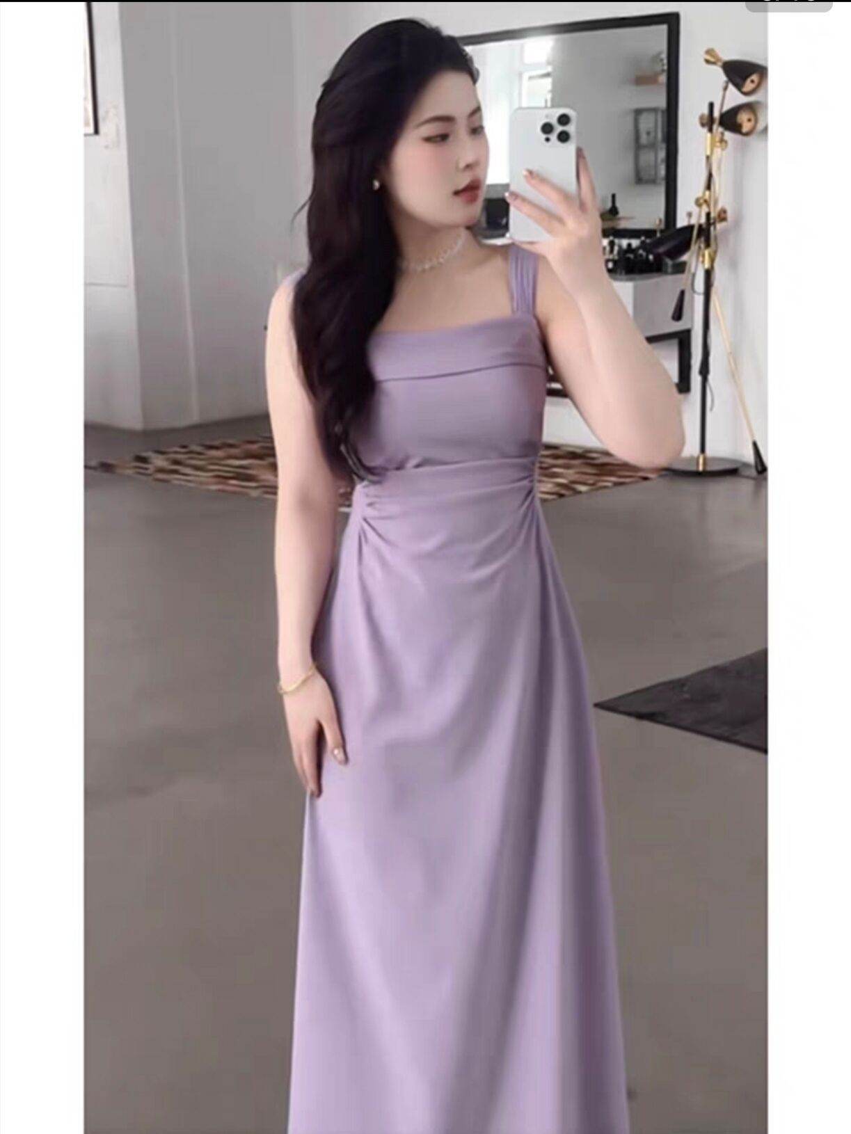 Plus Size High-grade French Strap Dress Women - Mubimart