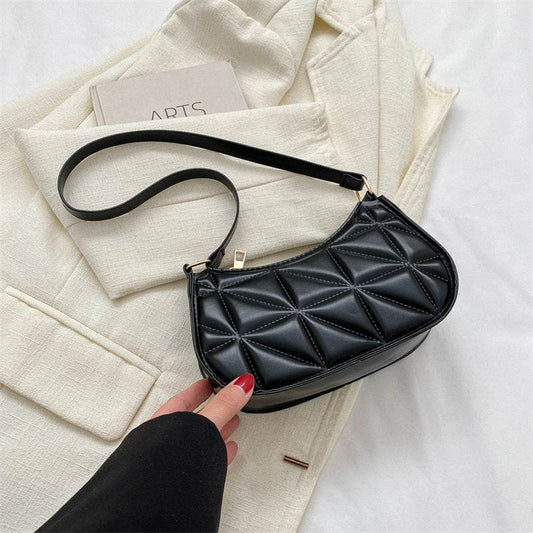 Retro Casual Portable Shoulder Bag Fashion Underarm Bag Women - Mubimart