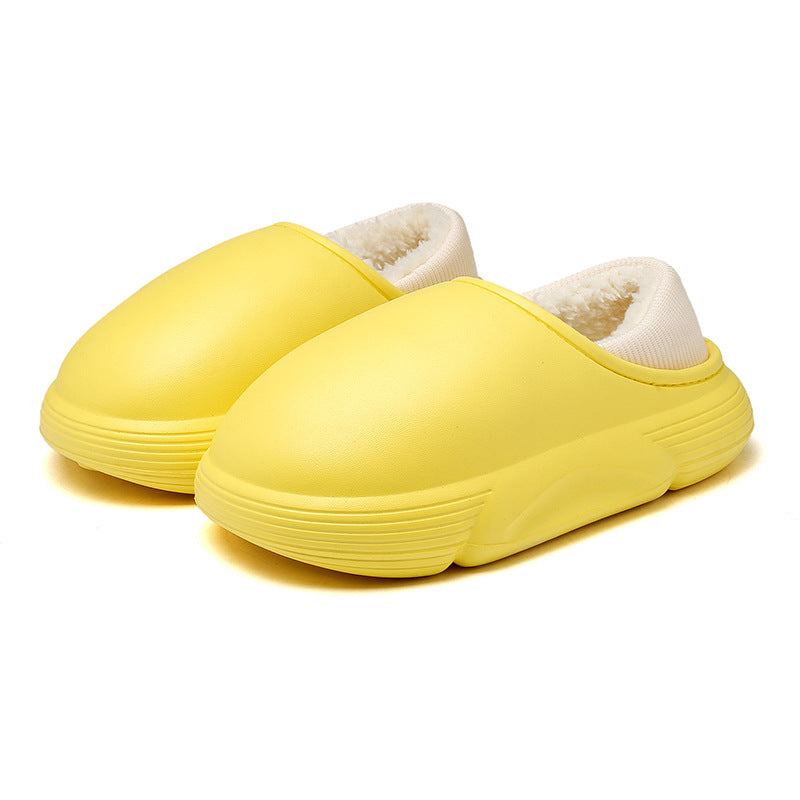 Boys And Girls Indoor Non-slip Waterproof Woolen Slipper - Mubimart -  