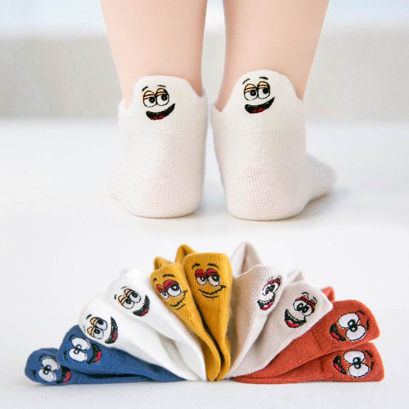Children's Low-cut Socks Summer Thin Cartoon - Mubimart