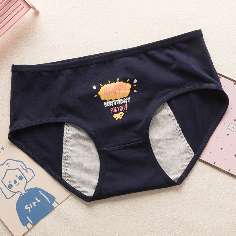 Cartoon Student Development Menstrual Period Panties - Mubimart -  