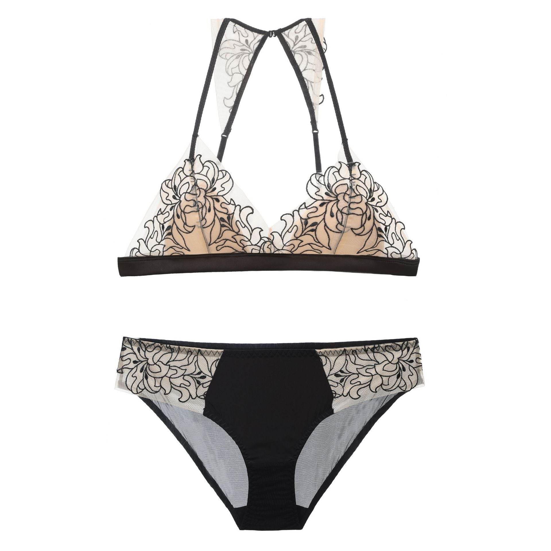 French Style Wind Lingerie Set - Mubimart