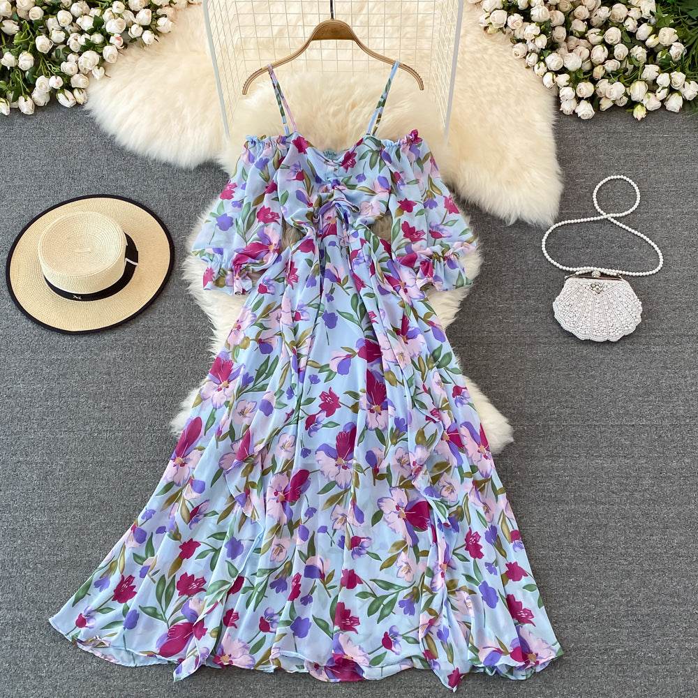 Gentle Wind Strapless Slip Dress - Mubimart