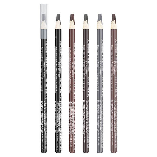 Hard Core Waterproof Natural Not Smudge Eyebrow Pencil - Mubimart