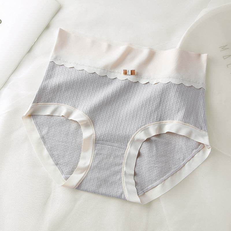 7A Antibacterial Seamless High Waist Belly Shaping Panties Women's Graphene Crotch - Mubimart
