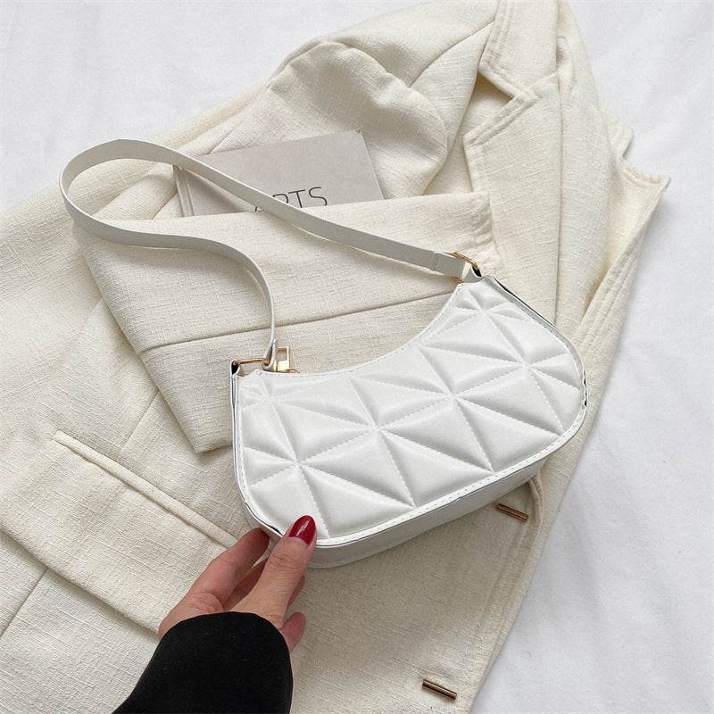 Retro Casual Portable Shoulder Bag Fashion Underarm Bag Women - Mubimart