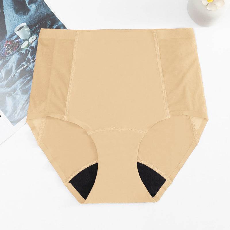 Four-layer Leak-proof Absorbent High Waist Mesh Physiological Underwear - Mubimart