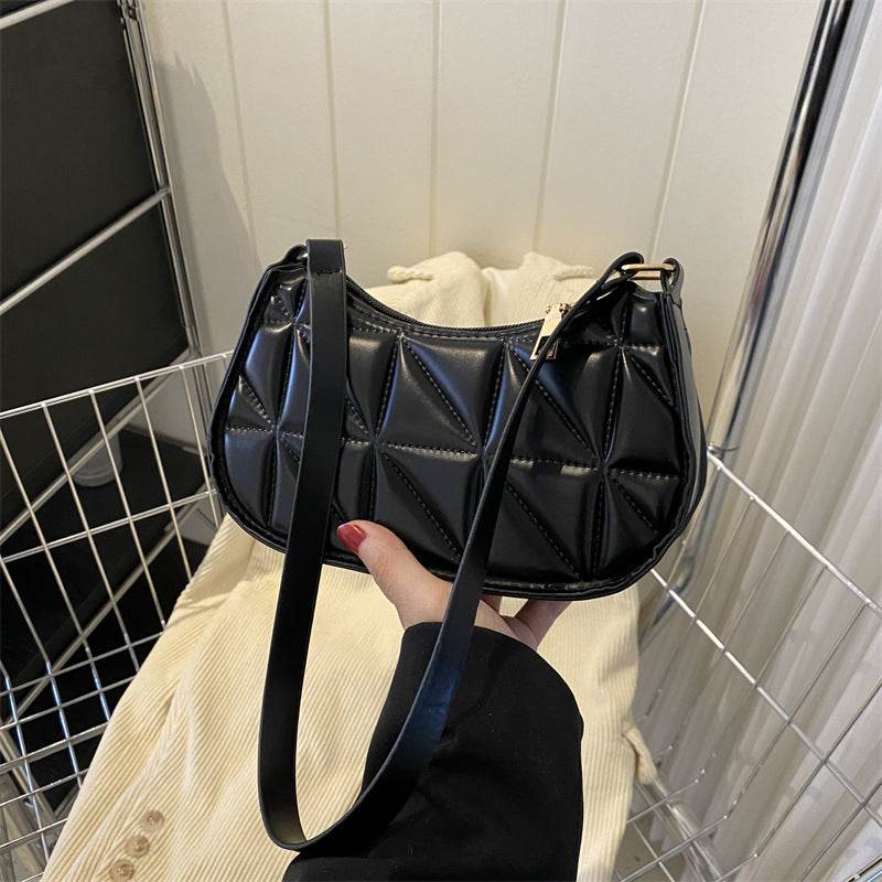 Retro Casual Portable Shoulder Bag Fashion Underarm Bag Women - Mubimart