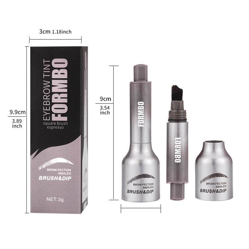 Wild Eyebrow Three-dimensional Large Eyebrow Brush Pressing Head Eyebrow Cream - Mubimart