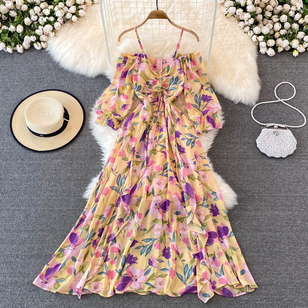 Gentle Wind Strapless Slip Dress - Mubimart
