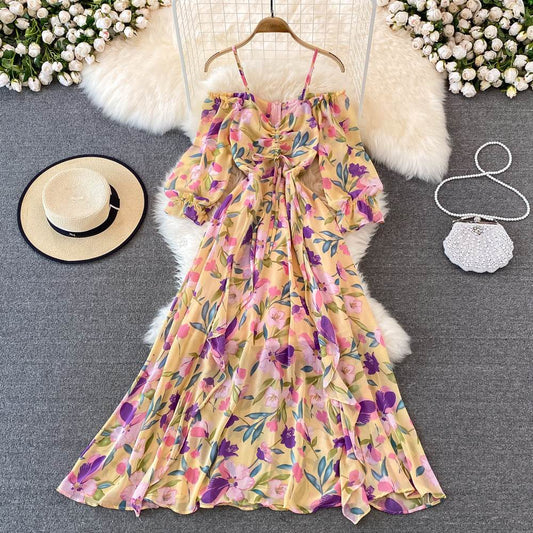 Gentle Wind Strapless Slip Dress - Mubimart